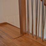 Kombinované schody drevo - kov